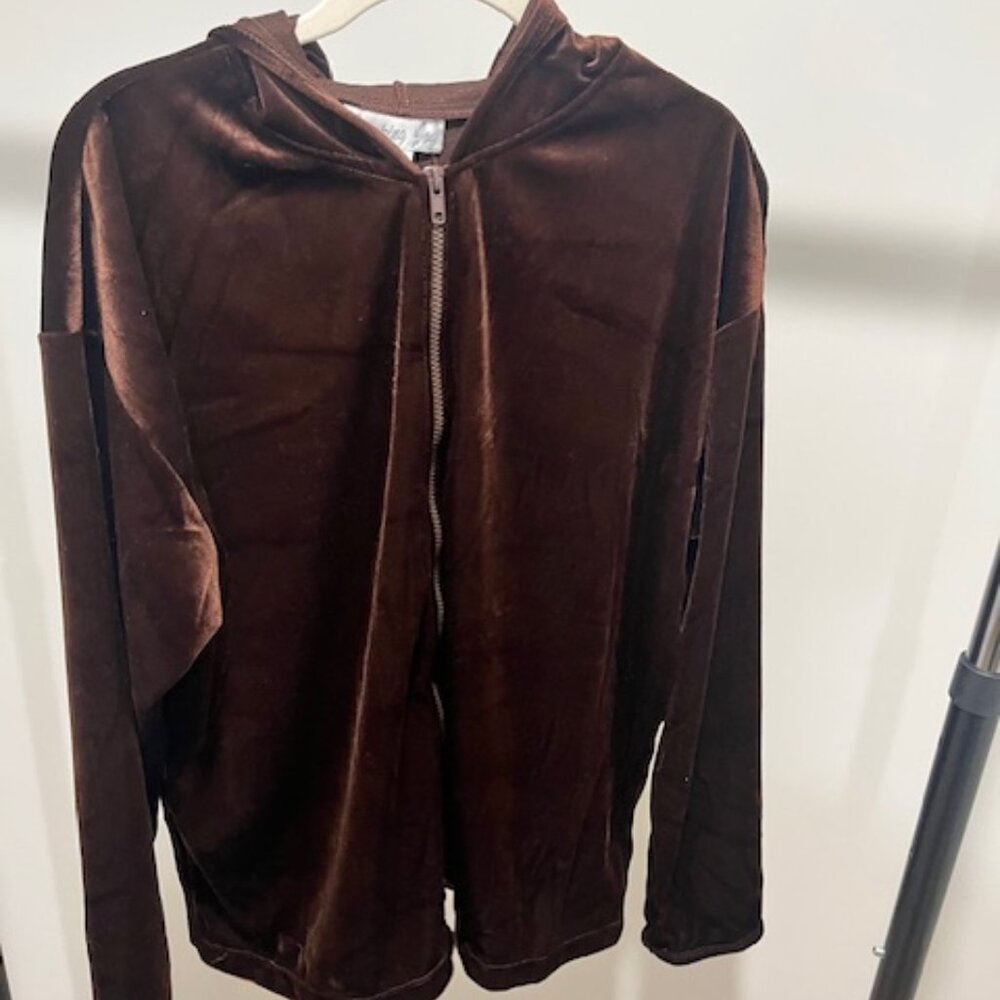 Classic Brown Zip-Up Hoodie